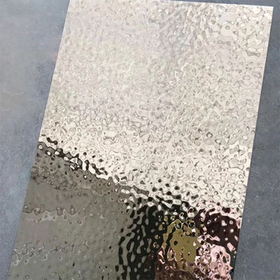1000mm SS201 430 304 Panel ścienny Water Ripple Hammered Blacha ze stali nierdzewnej