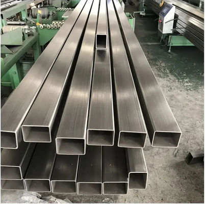 304 316 316l 201 202 304l Prostokątna rura ze stali nierdzewnej